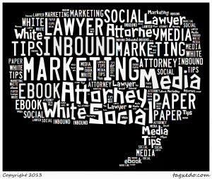 Attorney Inbound Marketing Word Cloud