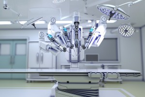 3D illustration of surgical robot